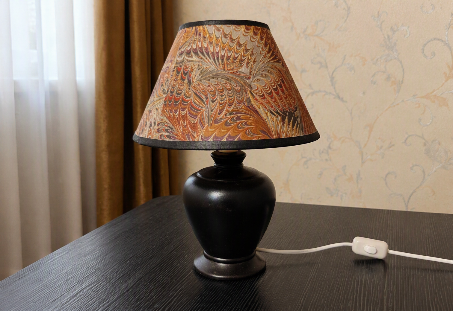 Lamp with shade
